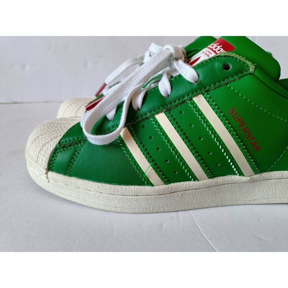 Adidas Superstar Shoes Men's 6 Green Off White Sneakers - Picture 4 of 11